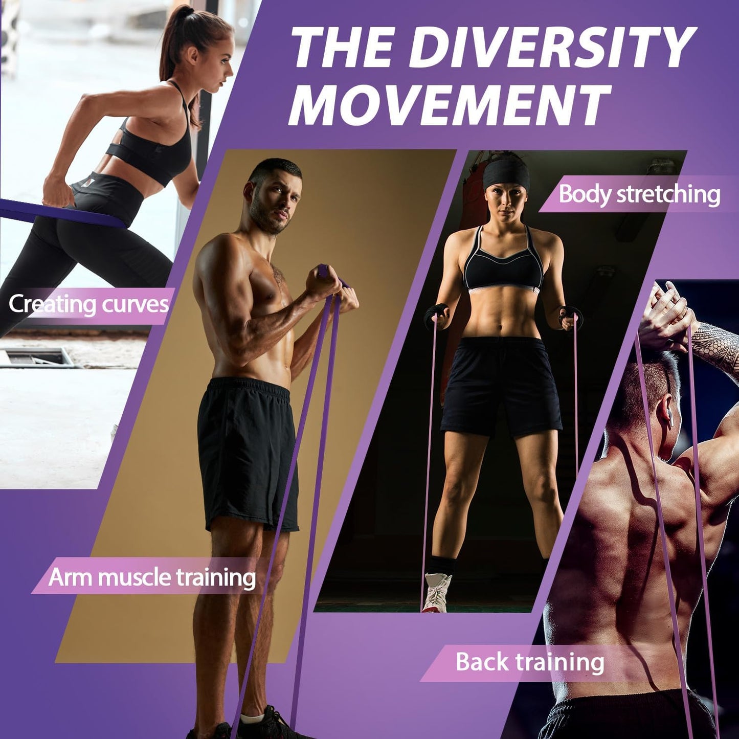 LEEKEY Resistance Bands Set for Pull-Up Assistance & Full-Body Training, Multi-Level Exercise Bands with Bag for Home Workouts, Physical Therapy, Strength Training (Men/Women)