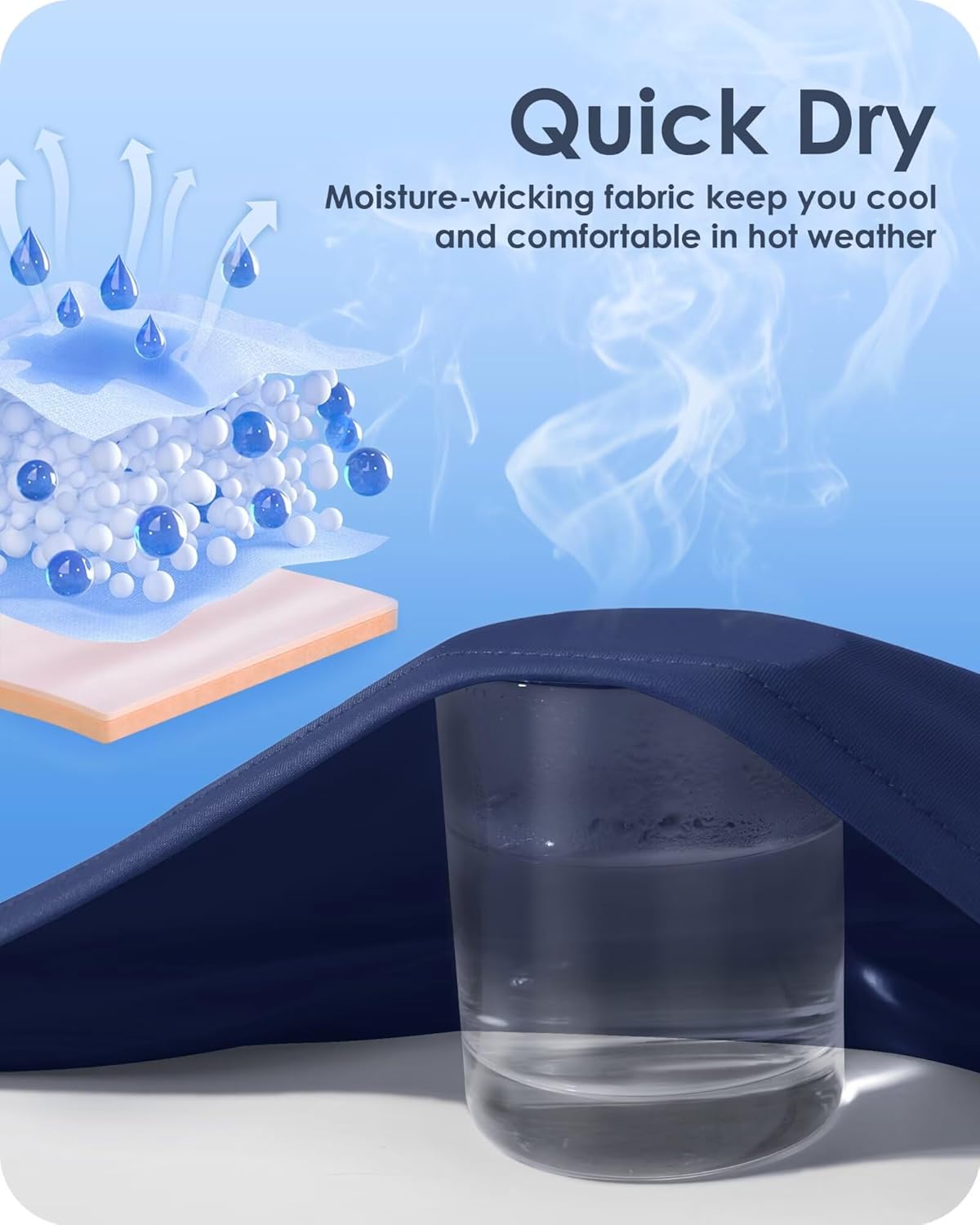 Boladeci Men's Swim Shirt Short Sleeve UPF 50+ Sun Protection SPF UV Moisture Wicking Lightweight Quick Dry Rash Guard