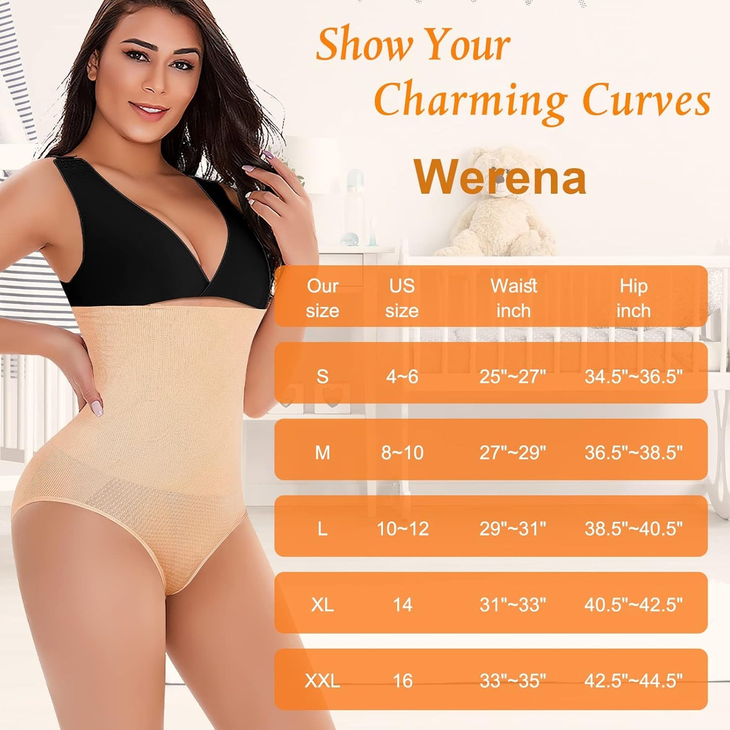 Tummy Control Shapewear Panties for Women High Waisted Body Shaper Slimming Shapewear Underwear Girdle Panty
