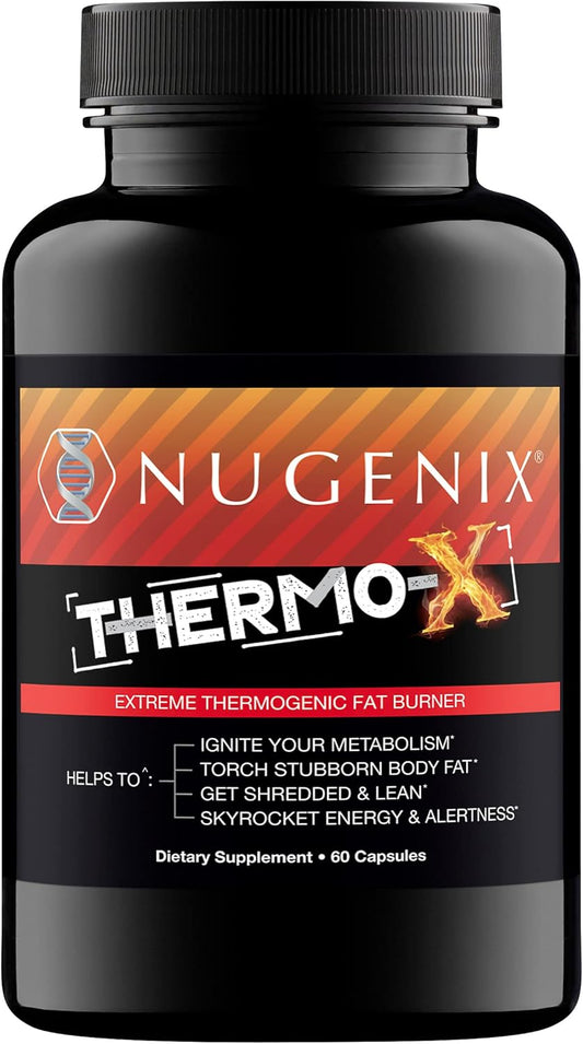 Nugenix Thermo-X: Thermogenic Fat Burner Supplement for Men, Extreme Metabolic Accelerator, 60 Count
