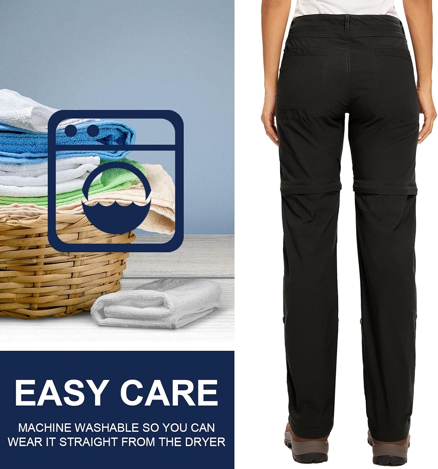 Women's Hiking Pants Convertible Zip Off Lightweight Quick Dry Outdoor Travel Camping Safari fising Pants