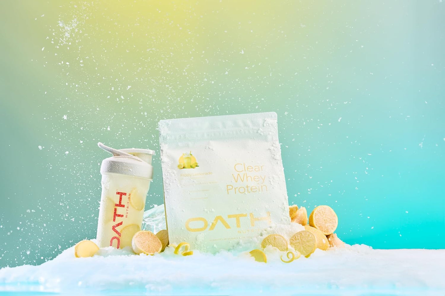 Clear Whey Isolate Protein Powder, Frosty Lemonade, 20g Complete Protein per Serving, No Added Sugar, Grass-Fed, 21 Servings