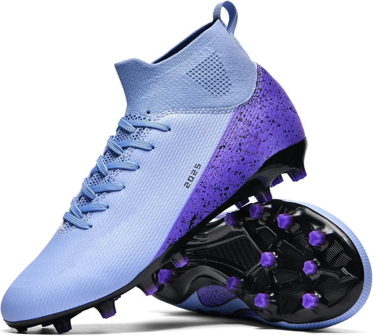 Soccer Cleats for Mens Womens Indoor Soccer Shoes Unisex Baseball Turf Shoes Youth Rugby Shoes Adult AG FG TF Football Boots Wide Training Sneaker