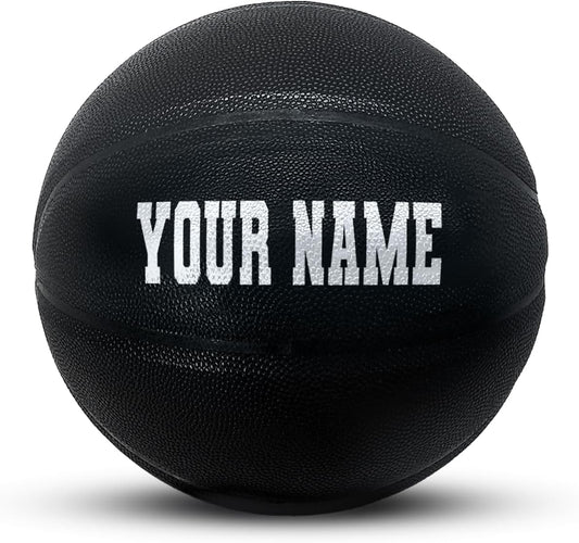 HAMMET Personalized Basketball – Customized Basketball with Your Name or Text – Multiple Colors, Fonts & Designs Available – Durable for Indoor and Outdoor - Ideal Gift for Son, Daughter, Boy or Girl