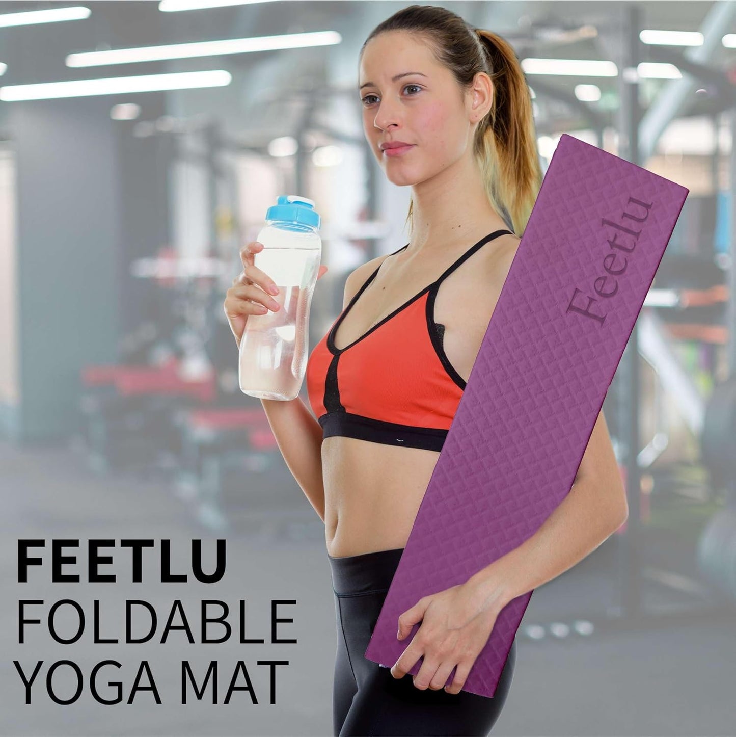 Foldable Yoga Exercise Mat – Lightweight, Anti-Slip, and Easy to Store for Yoga, Pilates, Home Workouts, and Floor Exercises