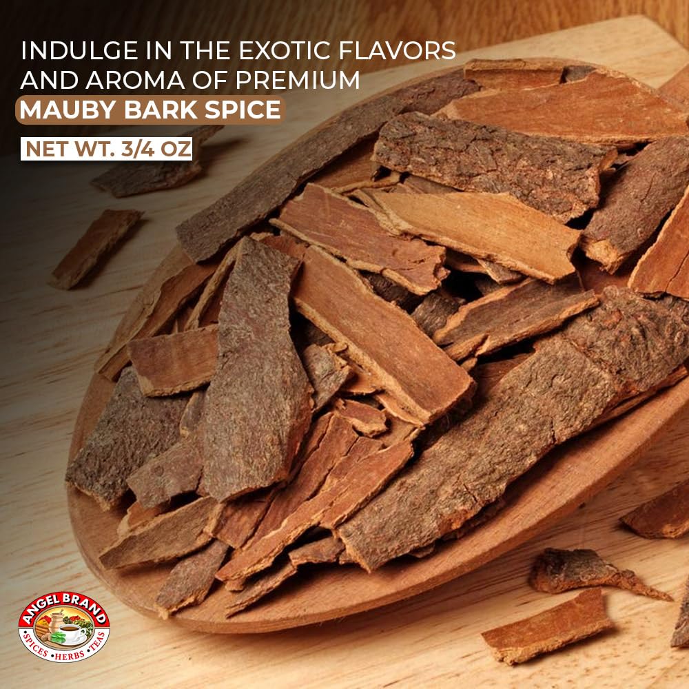 Angel Brand Mauby Bark – 0.75 oz Pouch Pack of 3 – Authentic Mauby Bark for Tea, Infusions, and Traditional Beverages.