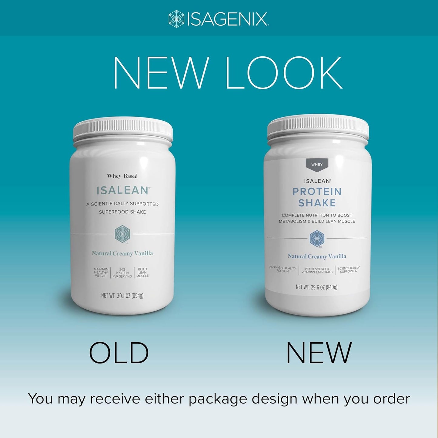 IsaLean Protein Shake Complete Superfood Meal Replacement for Maintaining Healthy Weight and Lean Muscle Growth with 24 Vitamins and Minerals-29.6 oz - 14 Meal Canister Natural Creamy Vanilla