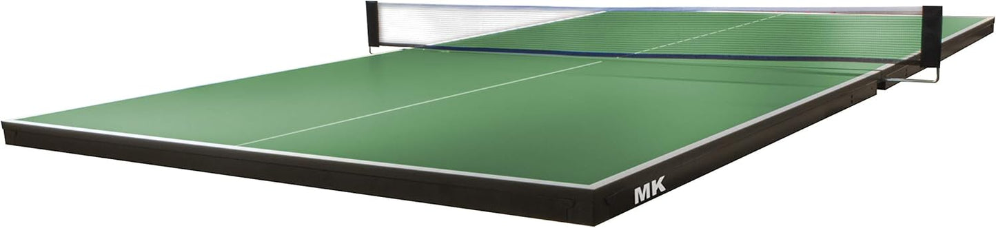Pool Table Conversion Top - Go from Pool to Ping Pong in Seconds - Regulation Size - 9' x 5' - 19mm Thick Top - Regulation Net Set Included - Warranty: 3-Year
