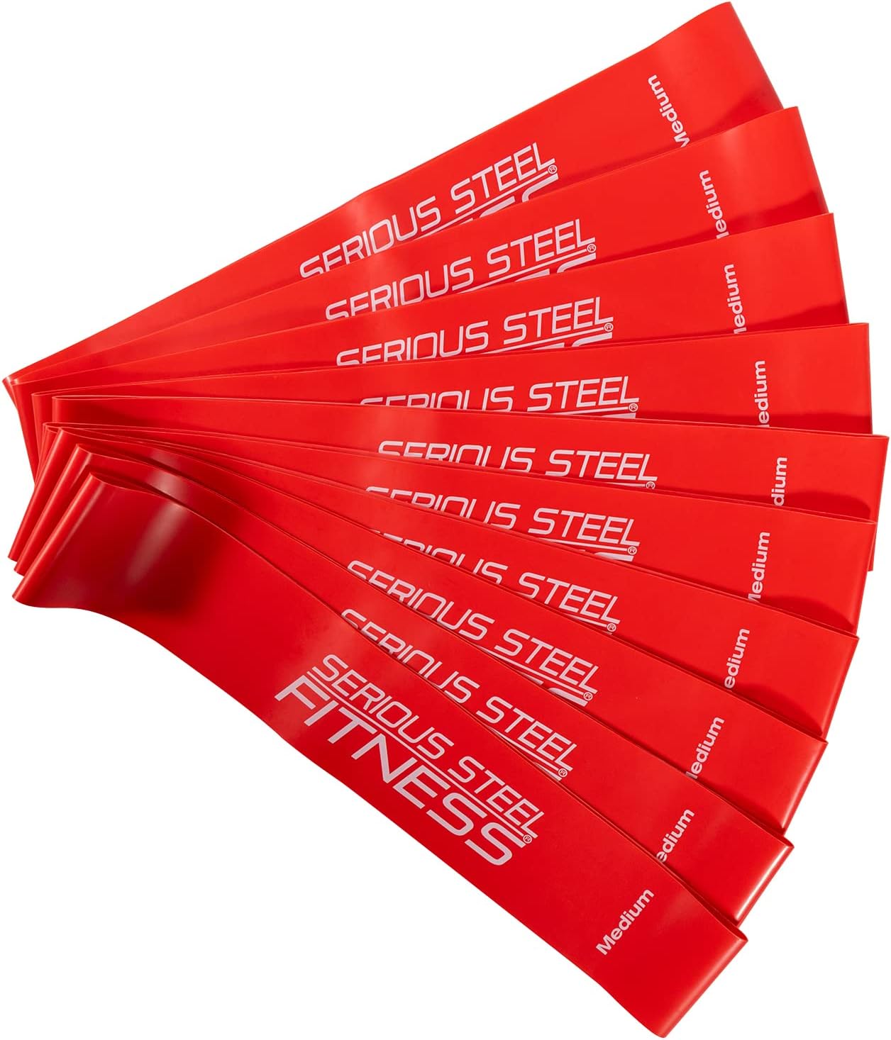 Serious Steel Fitness Mini Resistance Loop Bands | Rehab and Prehab Stretch Bands | 12" Exercise Workout Bands (Sets of 5 Pack and Sets of 10 Pack Trainer Options Available!)