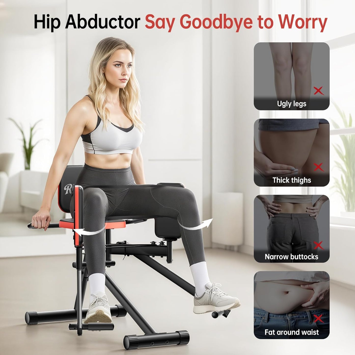 Rigel Leg Stretcher, 220LBS Leg Stretch Machine, Heavy Duty Steel Frame Equipment Splits Machine, Leg Stretching Training Machine for Home Gym Split Machine Training Fitness