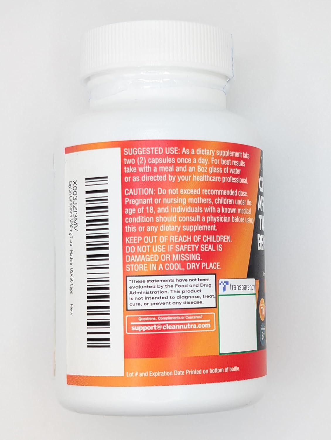 Clean Nutraceuticals Ceylon Cinnamon Turmeric Apple Cider Vinegar Ginseng Berberine Plus Bitter Melon Gymnema Milk Thistle Fenugreek - 2Pack