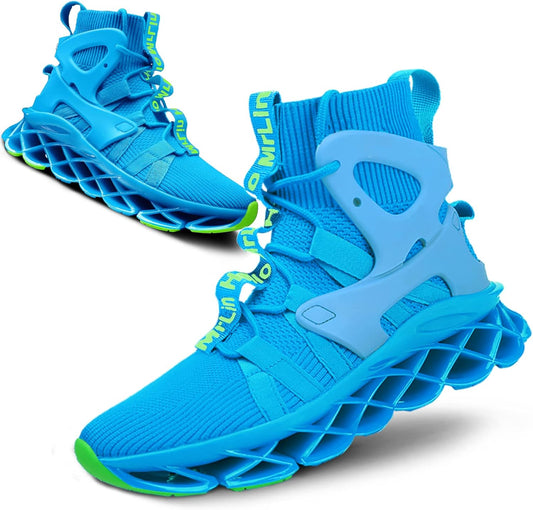 Hello MrLin Men's Running Shoes Non Slip Athletic Tennis Walking Blade Type Sneakers Hip Hop