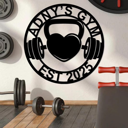 Luxury Personalized Gym Metal Sign, Custom Home Gym Sign, Home Gym Decorations, Gifts for Fitness Lovers, Workout Room Decor, Gym Signs for Home Gym, Christmas Gifts 3