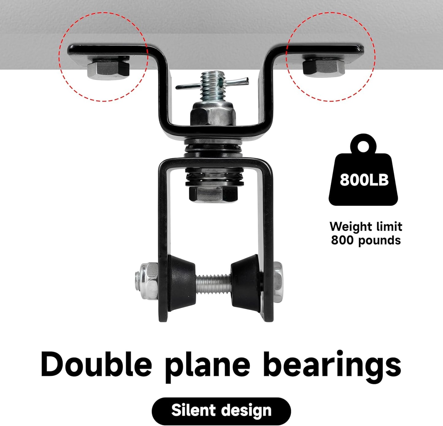 Rotating Punching Bag Hanger with 360degree Swivel Hook Heavy Duty Ceiling Wall Mount for Boxing MMA, Fitness Training Secure Adjustable Steel Bracket Speed Bag Aerial Yoga Swing Gymnastic Rings