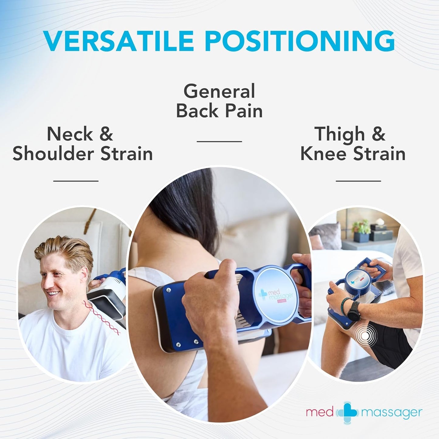 MedMassager Body Massager Classic | Deep Tissue Massage Therapy Unit, at-Home Massager, Dual Speed Motor, Portable Relaxation & Relief - Reduces Pain & Improves Blood Circulation MMB01