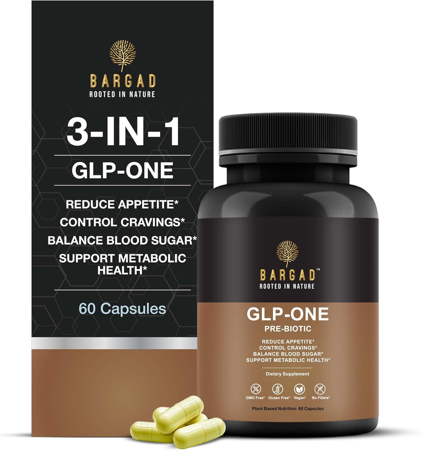 GLP-1 Supplement for Women & Men, GLP Activate Natural Formula, Hunger & Metabolism Support - Expert Formulated to Supports GLP1 Naturally | Probiotic and Prebiotic (60 Capsules)