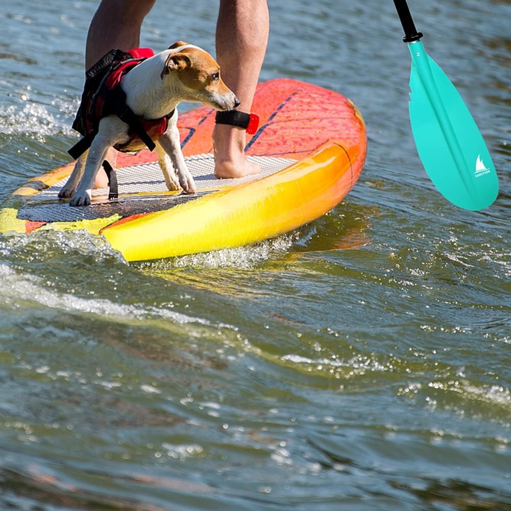 Kayak Paddle - Adjustable 2 Pieces Aluminum Alloy Shaft with Glass Fiber Blade for Surfing,Oar Fishing Easy Packable Travel