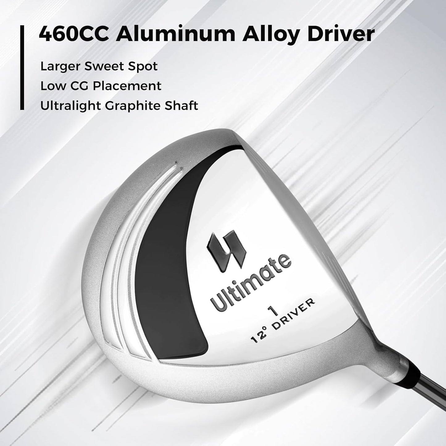 ULTIMATE Women's Complete Golf Club Set, 9/11pcs Right Handed Ladies Golf Clubs Set w/ 460cc Alloy Driver, #3 Fairway Wood, Hybrid, #6/#7/#8/#9/#P Irons & Putter