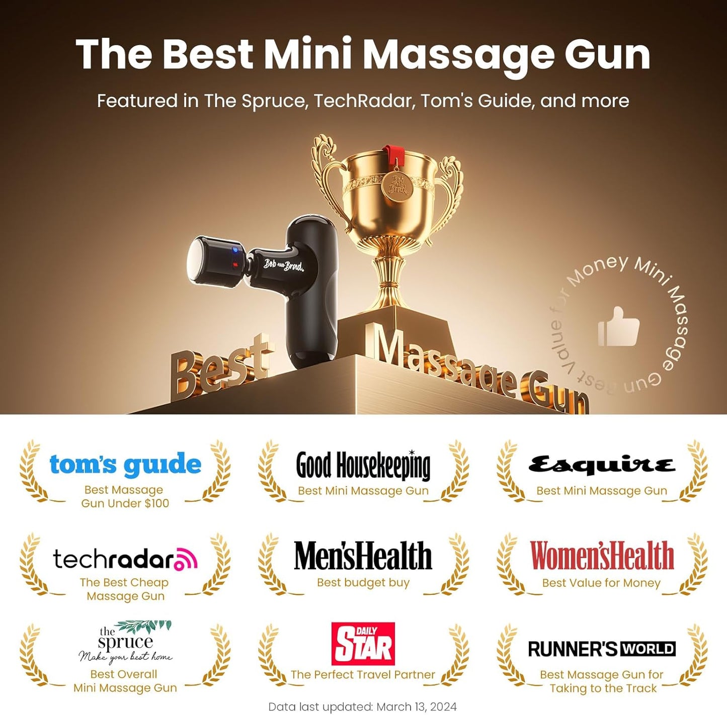BOB AND BRAD Q2 Pro Mini Massage Gun with Heat and Cold Head,Pocket-Sized Deep Tissue Massager Gun,Portable Percussion Muscle Massager Gun, Ultra Small&Quiet Muscle Massage Gun