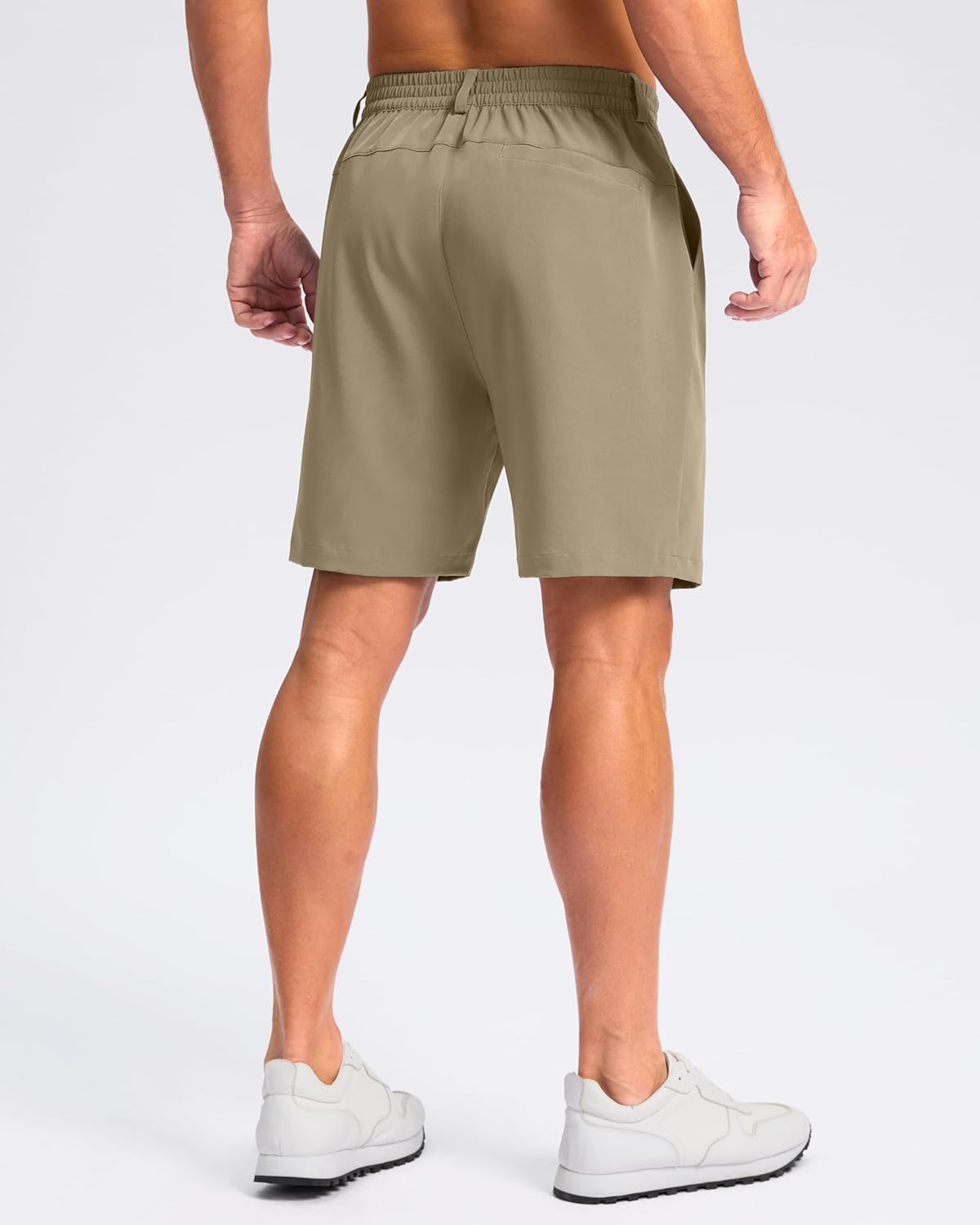 Pudolla Men's Casual Shorts 7"/9" Lightweight Golf Shorts with 3 Pockets Stretch Quick Dry Comfy Work Shorts
