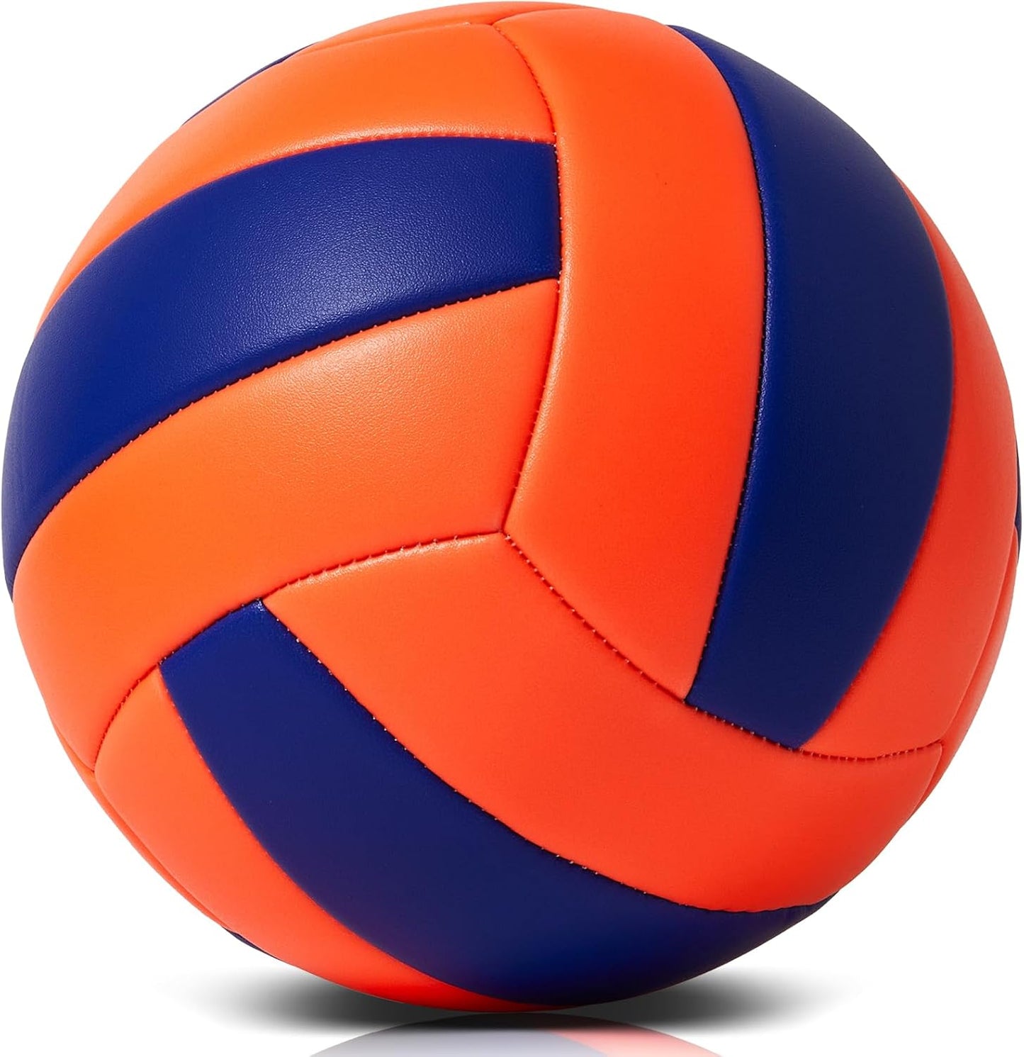 Volleyball Size 5 PU Leather Soft Indoor Outdoor Volleyballs Sports Training Game Play Ball for Beginner, Teenager, Adult, 8.2