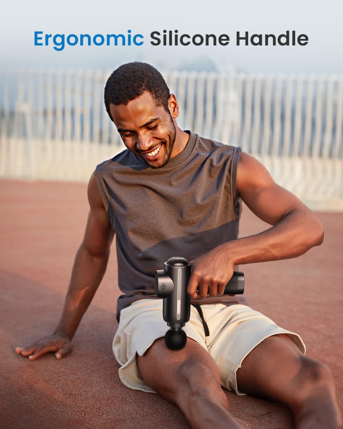 RENPHO Active Massage Gun Deep Tissue, Percussion Handheld Muscle Massager for Body Neck Pain Relief, Portable Electric Mini Back Massagers with Carry Case for Athletes Men Women