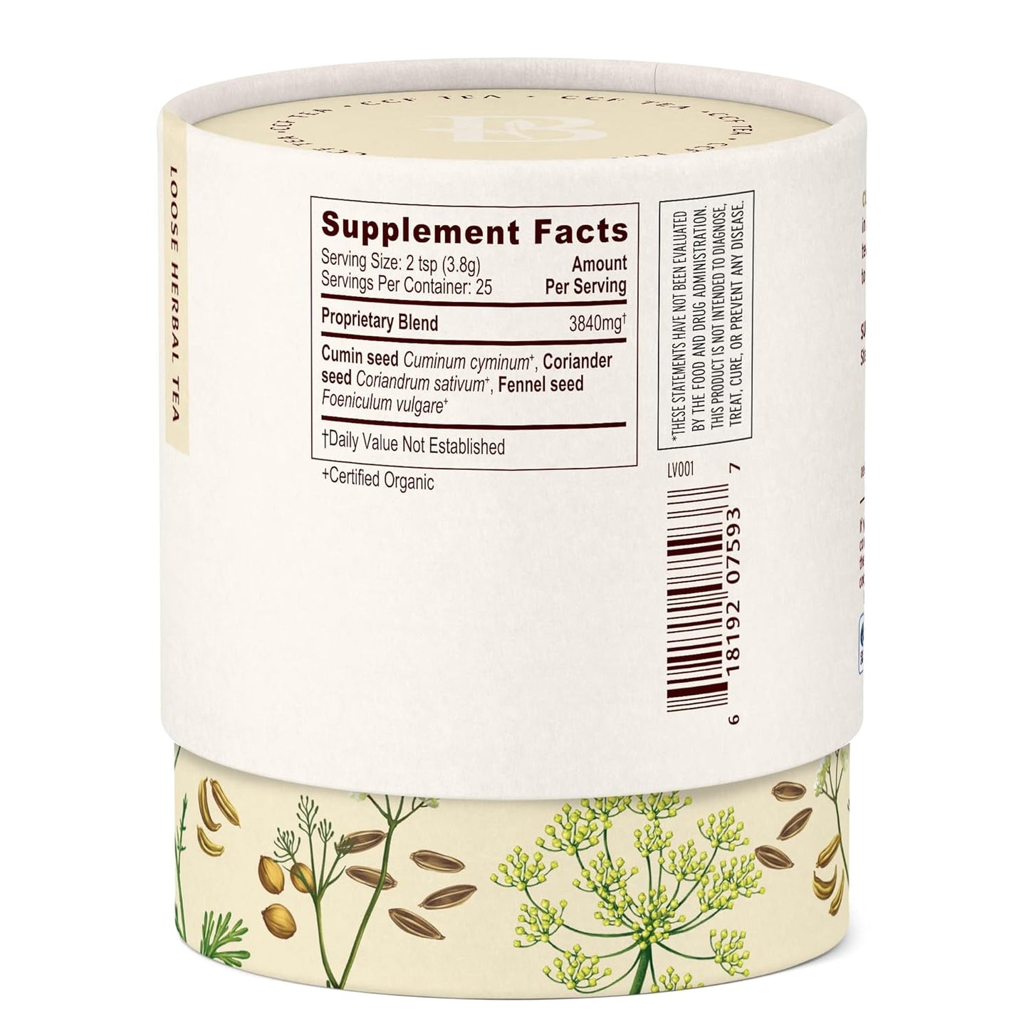 Banyan Botanicals CCF Tea (Cumin, Coriander, Fennel) – Organic Digestion Tea – Traditional Ayurvedic Detox Tea For Supporting Digestion & Gentle Cleansing – 3.5 oz – Non-GMO Sustainably Sourced Vegan