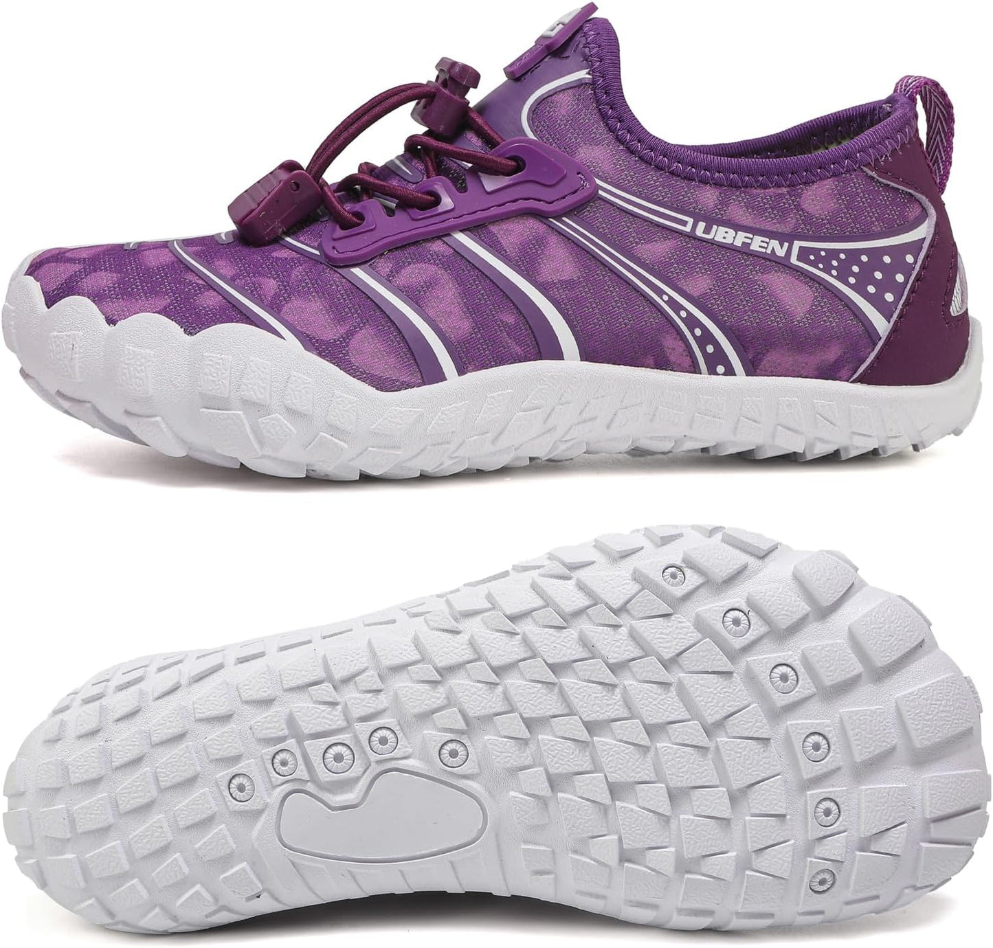 UBFEN Water Shoes for Kids Boys Girls Aqua Socks Barefoot Beach Sports Swim Pool Quick Dry Lightweight Toddler Little Big Kid