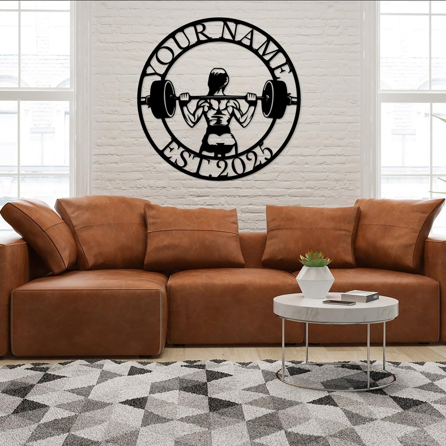 Personalized Metal Gym Sign, Custom Fitness Metal Wall Decor, Body Builder Lovers Gift, Gym Custom Unique Metal Wall Art, fitness room decor, home gym decor, gym wall art (Style-4)