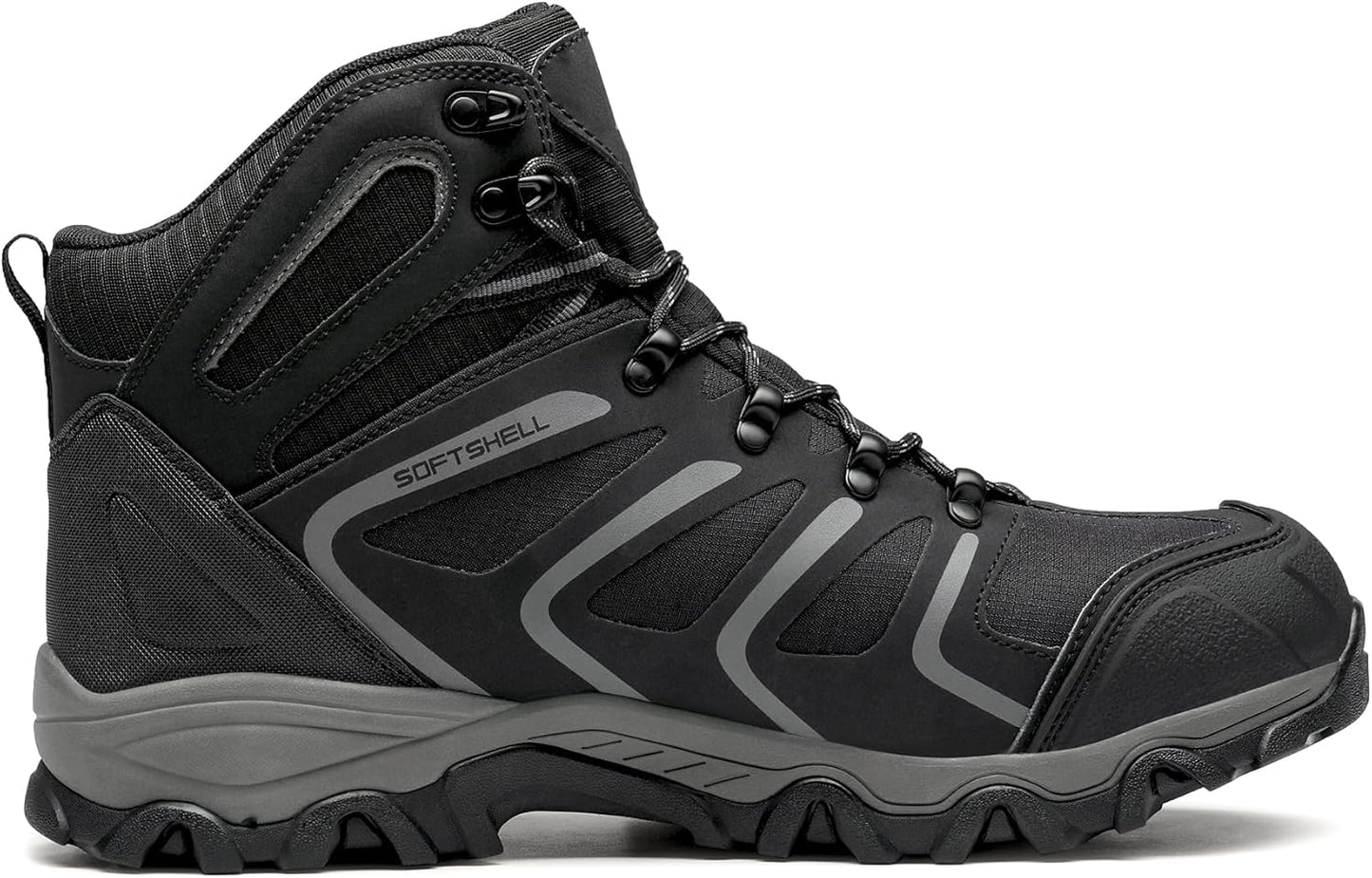 NORTIV 8 Men's Ankle High Waterproof Hiking Boots Outdoor Lightweight Shoes Trekking Trails Armadillo