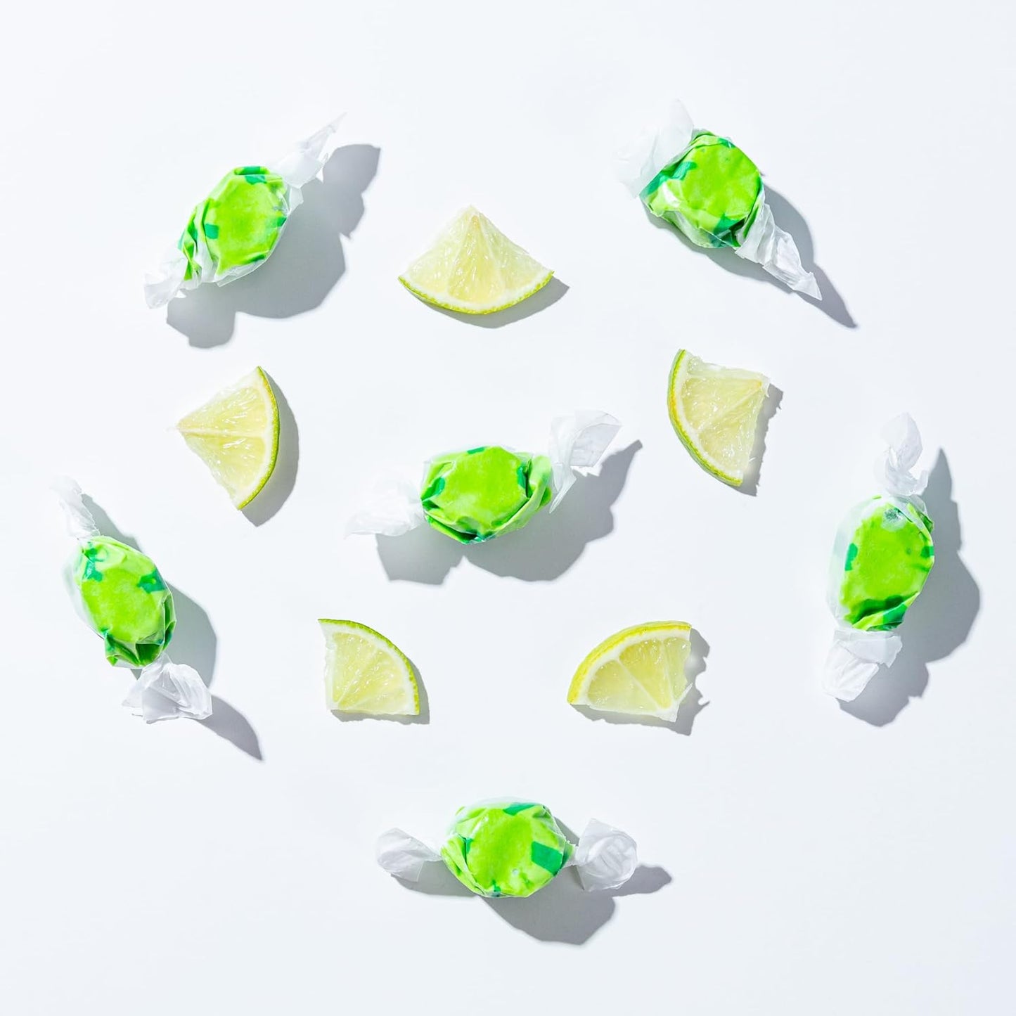 Taffy Shop Blimey Limey, Lime Salt Water Taffy – Gourmet Soft Chewy Candy, Bulk Sweet Snack, Fresh Gift & Gluten-Free, 60 Individually Wrapped Pieces (14oz)