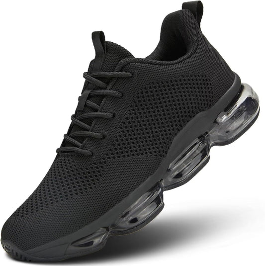 Men's Air Cushion Running Shoes Breathable Tennis Fashion Sneakers Non Slip Workout Casual Sport Shoes Gym Training Comfortable Walking Shoes