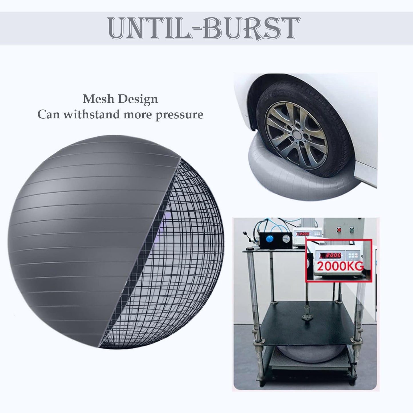 Soft Exercise Ball, Anti-Burst Yoga Ball Chair Supports 2200lbs, Stability Swiss Ball w/Pump for Pregnancy Birthing, Excersize, Workout, Fitness, Balance, Gym, Physio, Abs (Office & Home & School)