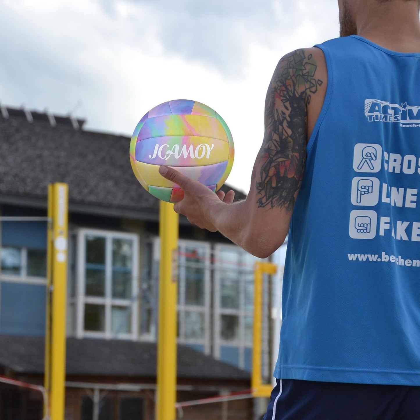 Volleyball Size 5 - Premium PU Leather, Ultra-Durable Soft to The Touch for Youth, Adults, Ideal for Indoor, Outdoor, Beach Sports Training