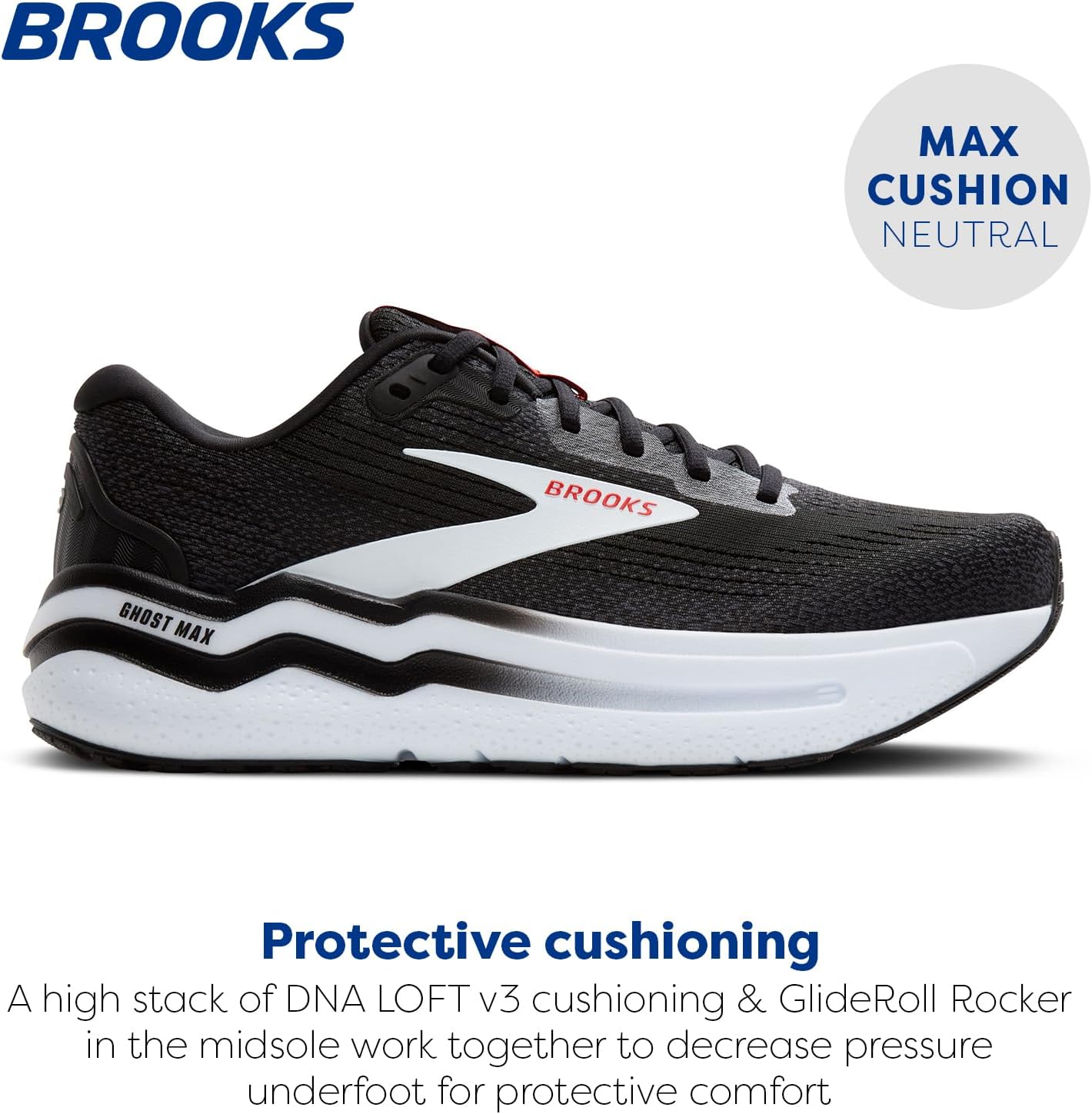 Brooks Men’s Ghost Max 2 Running and Walking Shoes