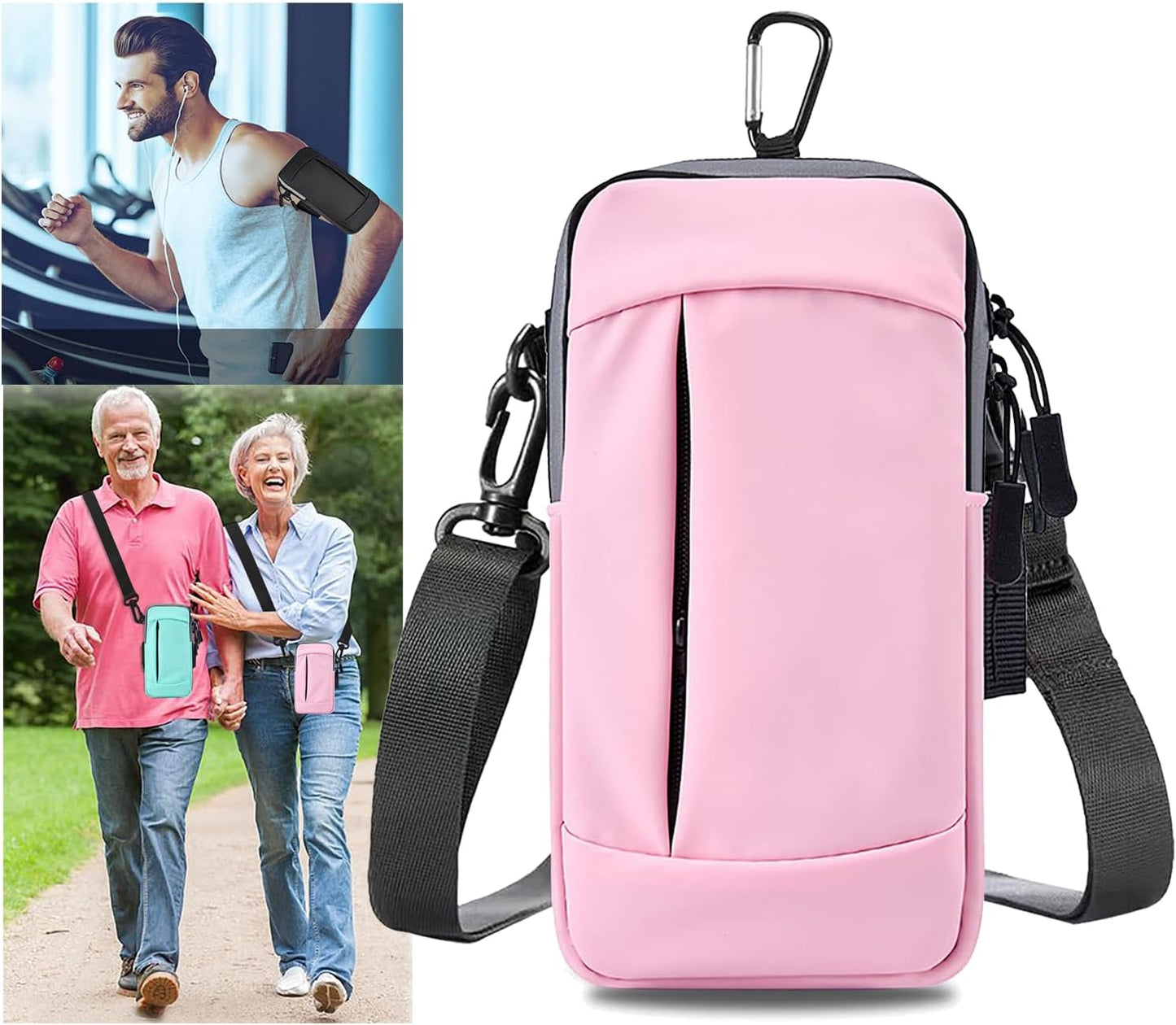 Phone Holder Arm Bands for Running Armband Small Crossbody Bags for Women Kids,iPhone 15 14 13 12 11 Pro Max Xs Xr X 6 7 8 Plus SE Mini Galaxy Ultra Edge S24 S23 Note