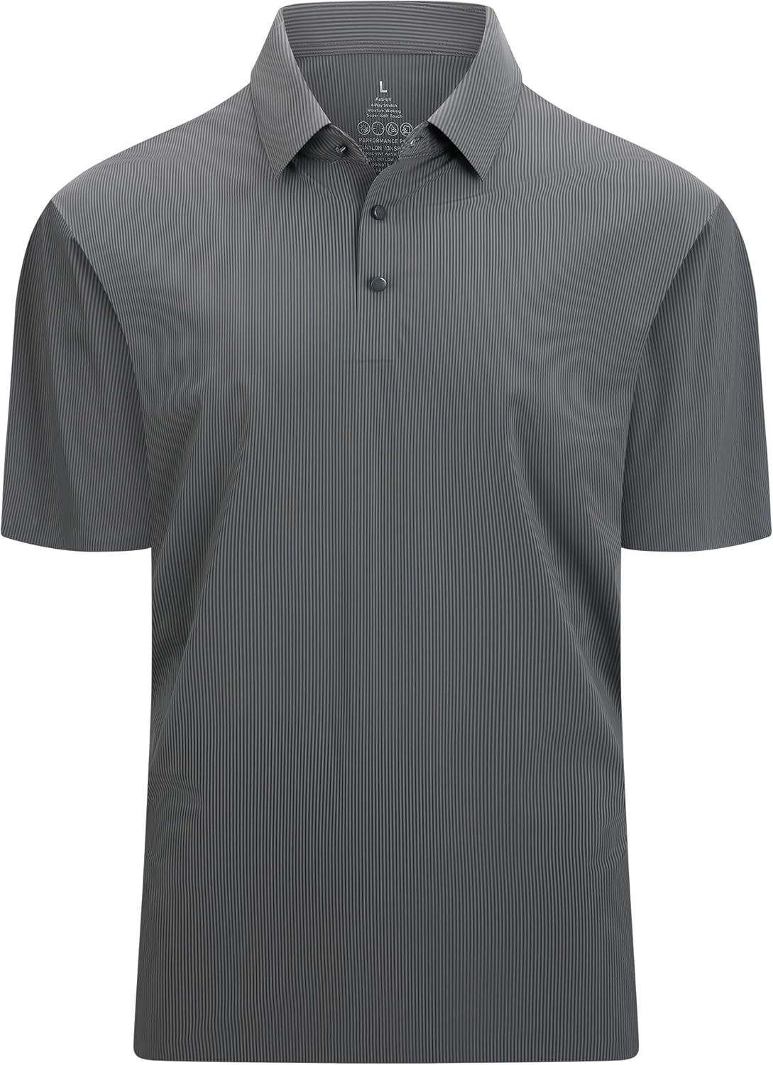Esabel.C Golf Shirts for Men Dry Fit Performance Short Sleeve Print Moisture Wicking Collared Shirt