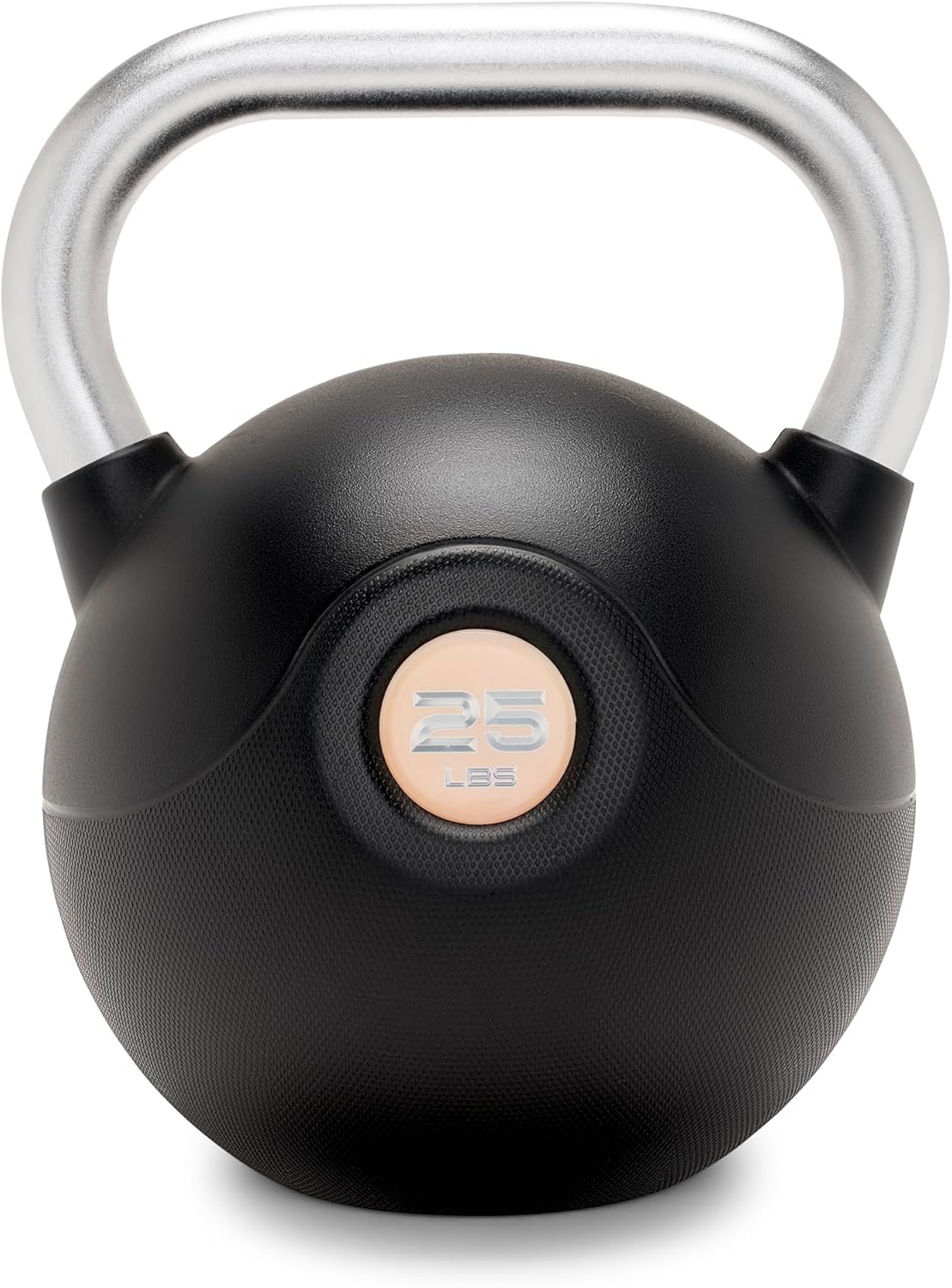 Marcy PU Coated Kettlebell – 10 to 40 LB Single Weights with Textured Steel Handle, Flat Base – Strength Training for Full Body & Home Gym Workouts