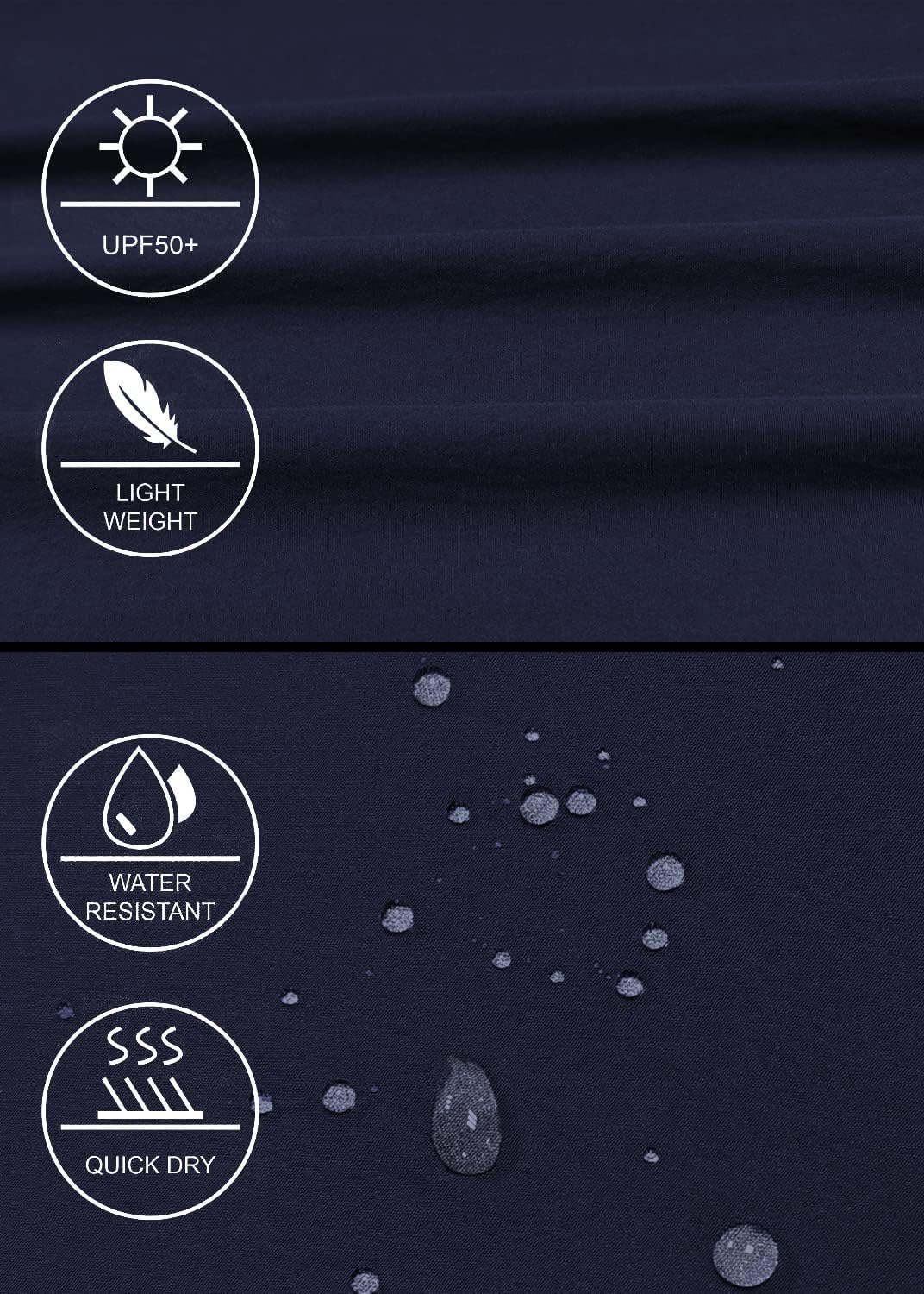 GymBrave Women's Hiking Cargo Pants Quick Dry Outdoor Camping Capris Water Resistant UPF 50 with Zipper Pockets