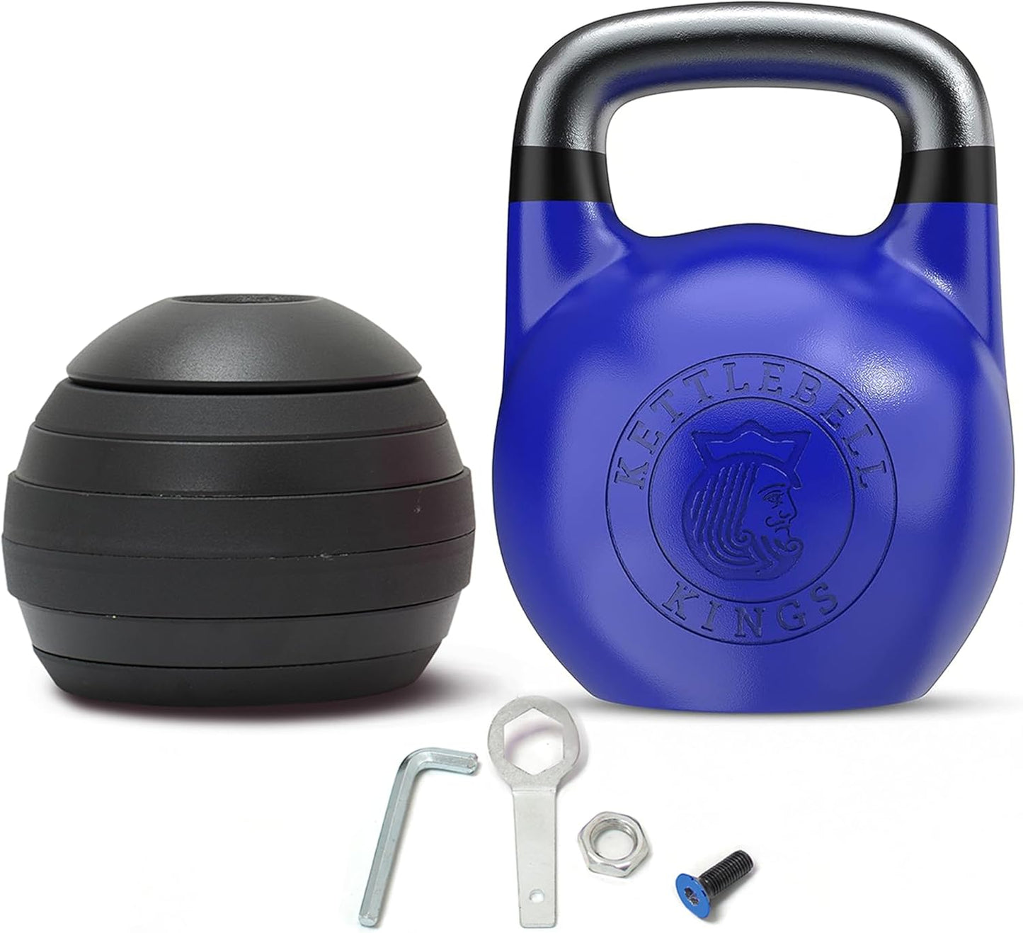 Kettlebell Kings Competition Kettlebells Weight (33mm handle) 4-32 KG | Hand weights Workout Gym Equipment & Strength training sets for Women & Men | Weights set for Home Gym