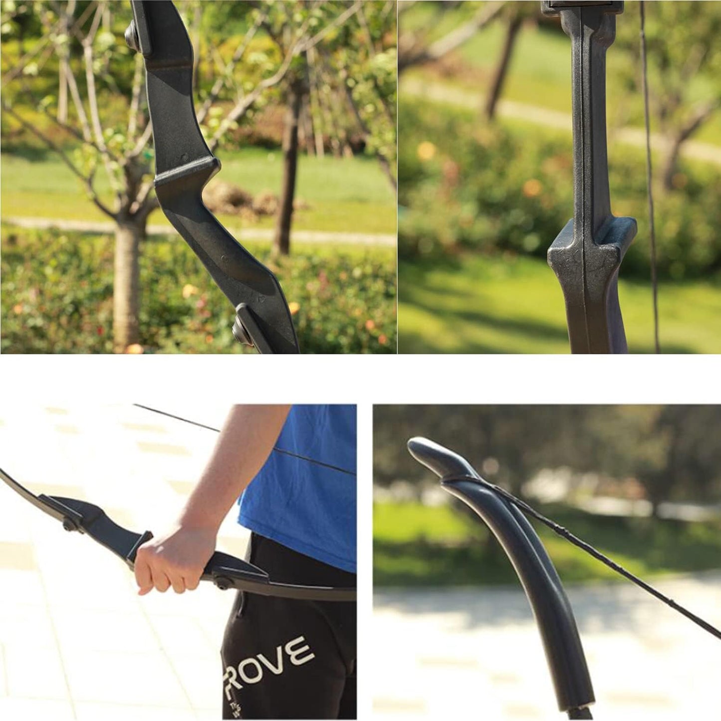 D&Q Archery Bow and Arrow Set for Adults Beginner Teenagers Youth, Takedown Recurve Bow 20lbs 30lbs 40lbs Left and Right Handed Bow, Recurve Bow Set for Outdoor Target Practice