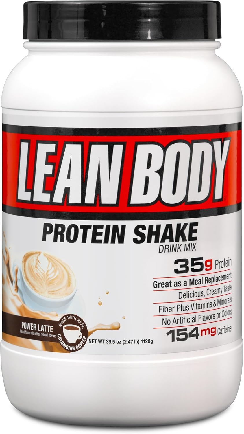 Labrada Lean Body MRP with Premium Columbia Coffee (154mg of Caffeine), Power Latte, 2.47LB Tub Packaging May Vary