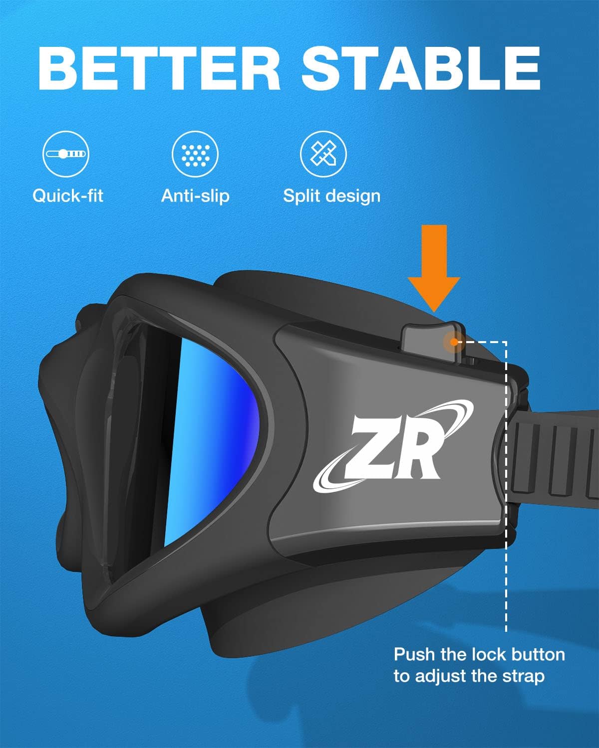 ZIONOR G1 Polarized Swimming Goggles for Unisex Adult Women Anti Fog 100% Anti UV Diving Goggles