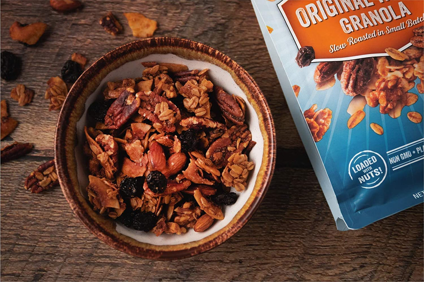 NutHouse! Granola Company - Premium Original Recipe Granola | Certified Gluten-Free, Non-GMO, Kosher | Vegan, Soy-Free | 12 oz. Bag (6-Pack)