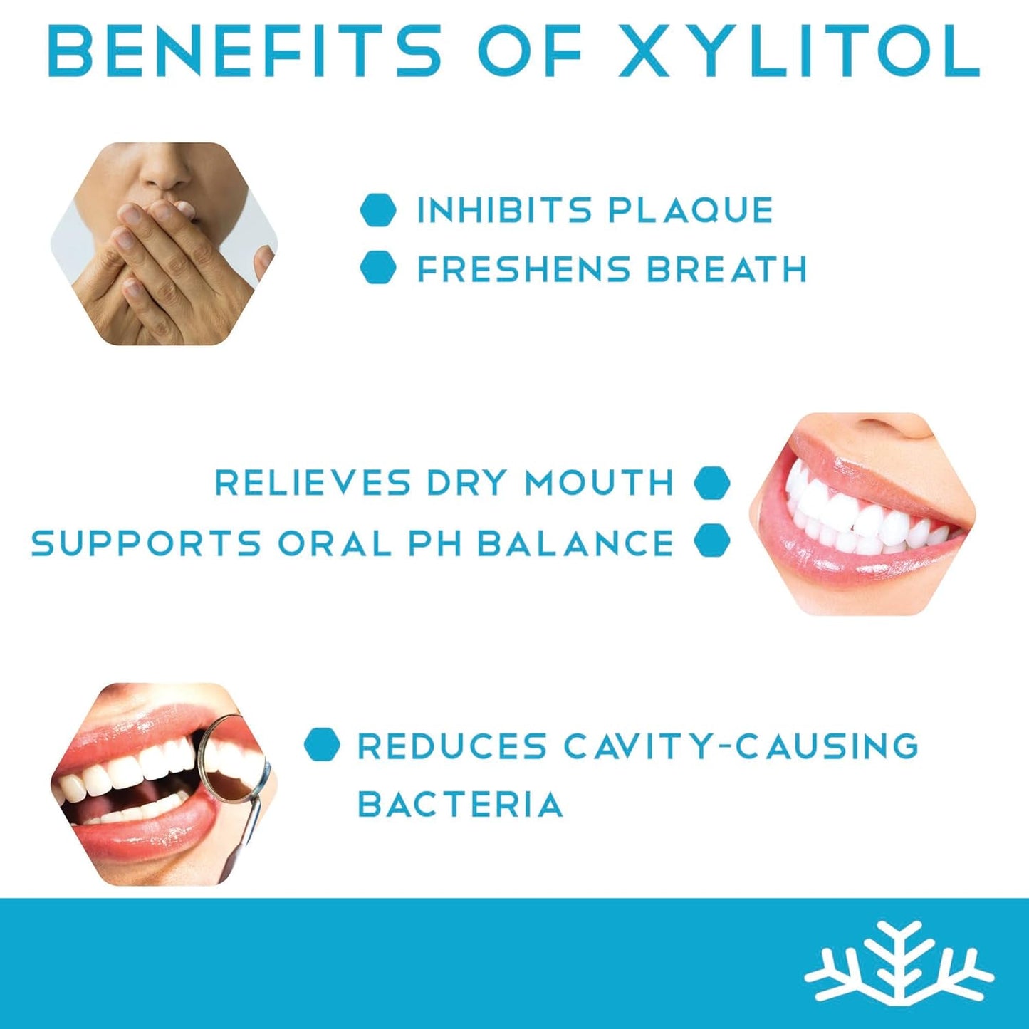 SNØ Peppermint Xylitol Candy Chips | Oral Health Support | Pure Birch Xylitol | Sugar-Free, Low-Carb, Diabetic-Friendly | Vegan, Non-GMO, Gluten-Free, Kosher, Keto-friendly (1 LB Bag)