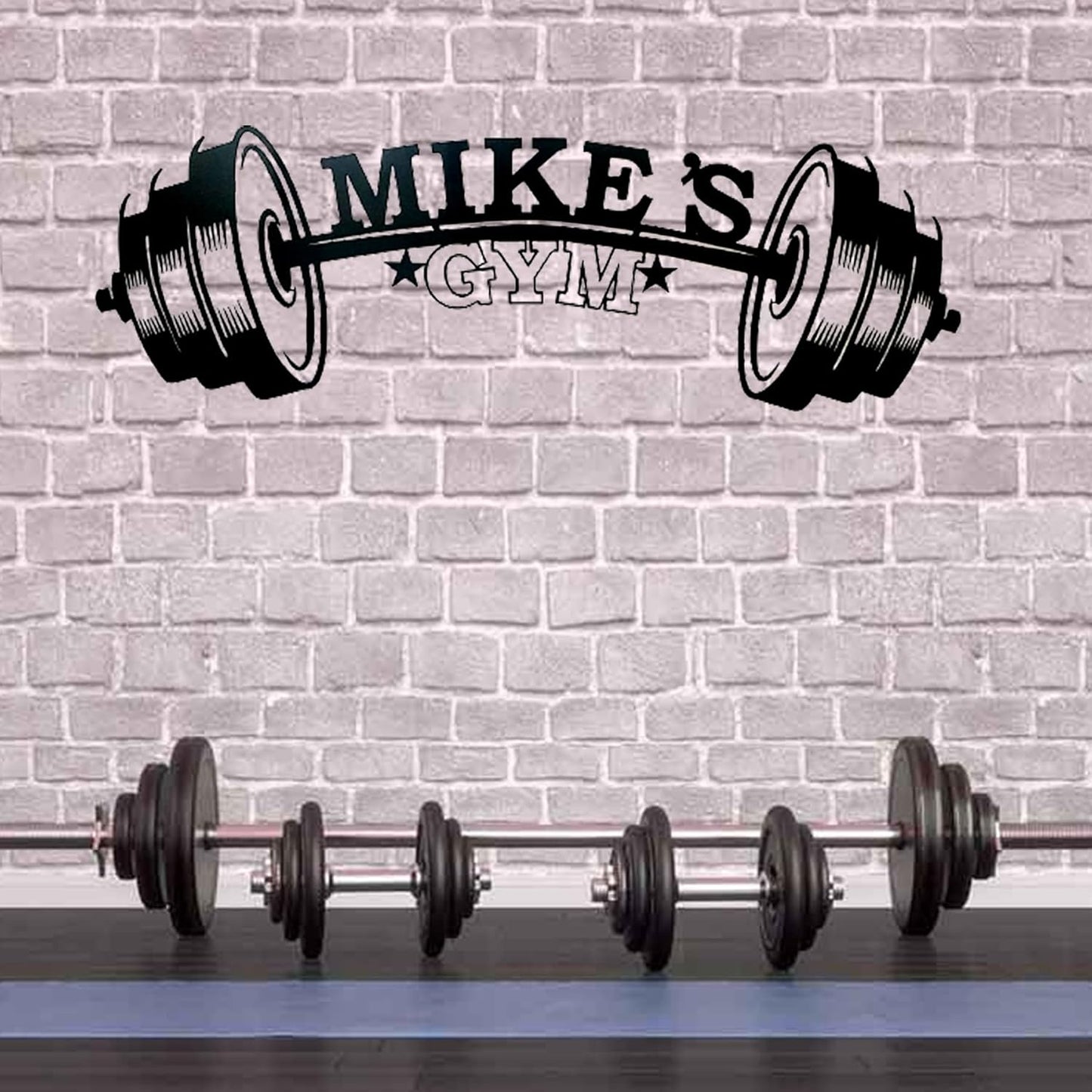 Custom Gym Metal Wall Art, Personalized Gymer Name Sign Decoration For Room, Gym Metal Home Decor