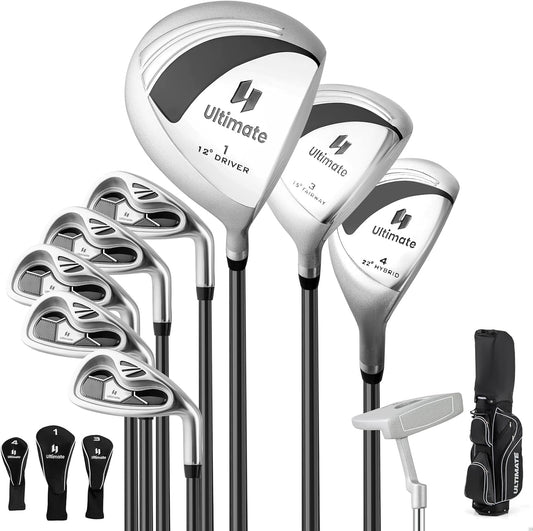 Goplus Complete Golf Club Set for Women, 9 Pieces Golf Clubs with #1 Driver, #3 Fairway, #4 Hybrid, #6 & #7 & #8 & #9 & #P Irons, Putter, Head Covers, Ladies' Right Handed