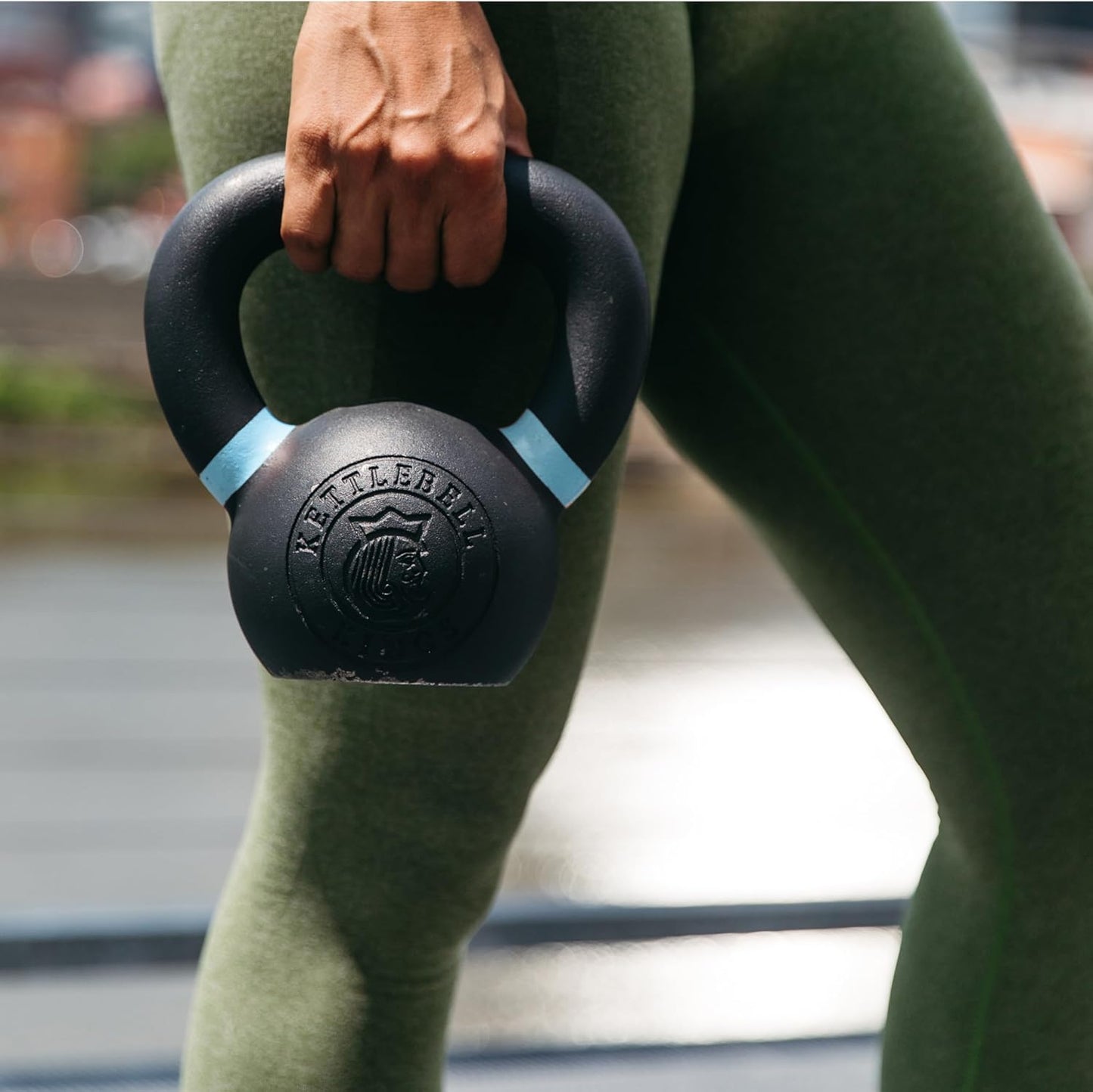 Kettlebell Kings Powder Coated Kettlebell Weights - 9-97 lb Strength Training Kettlebells for Men and Women - Hand Weights Workout Gym Equipment - Weights Set for Home Gym- New