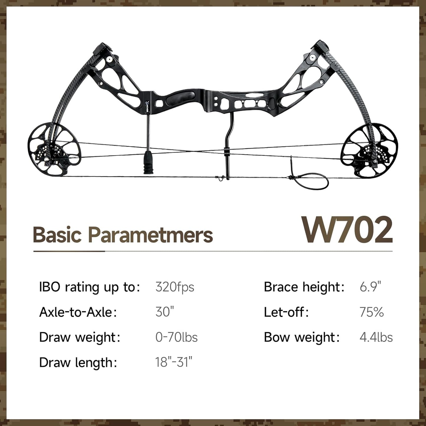 Compound Bows Draw Weight 30-70lbs Ready to Shoot, Bow and Arrow Set for Adults, Archery Set Come with All The Accessories