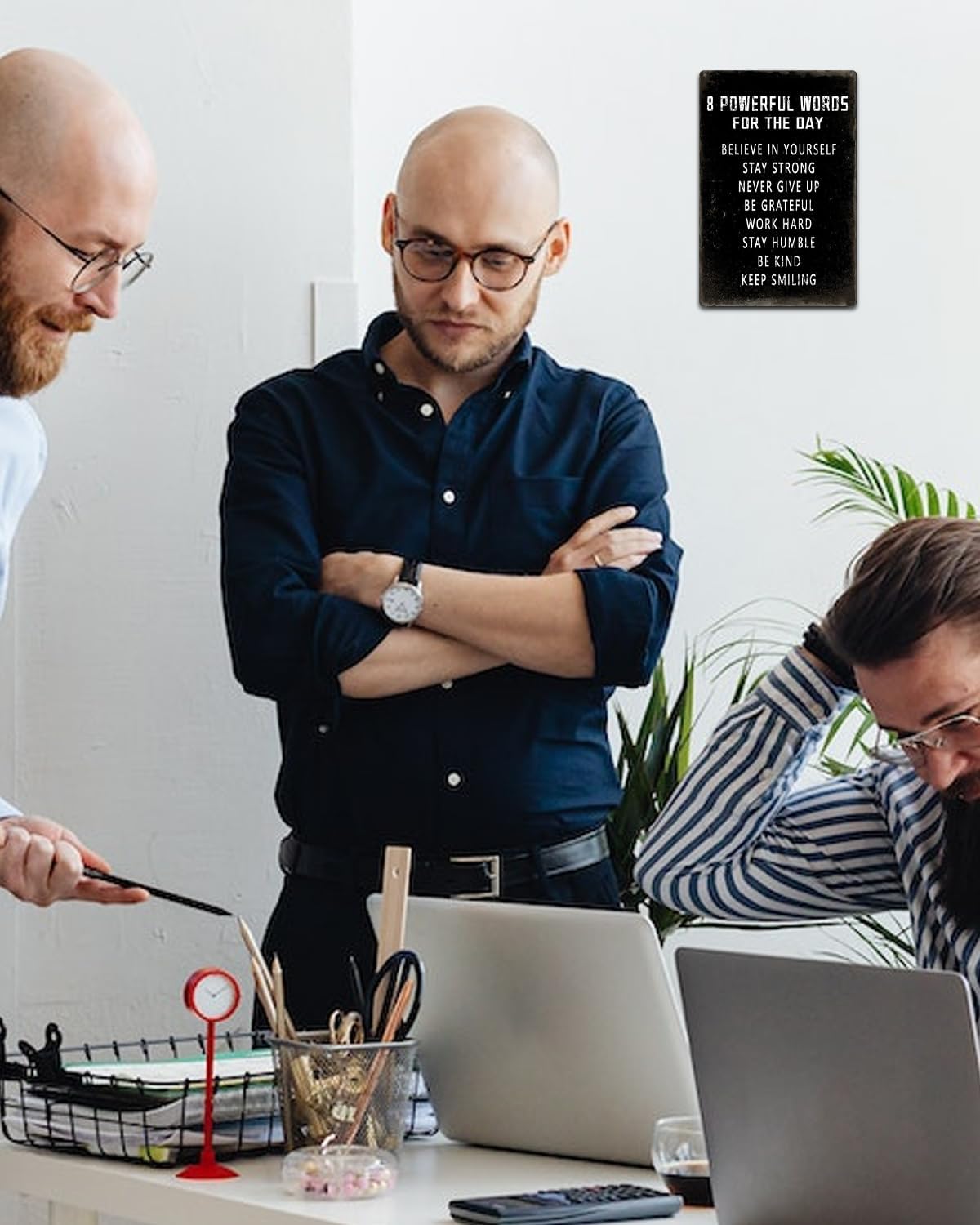 ALKB Inspirational Wall Art Metal Sign 8 x 12 Inch, Inspiring Positive Quotes Room Decor for Living Room Bedroom Classroom Gym, Motivational Wall Decor for Teen